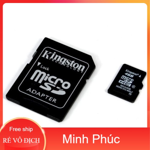 Thẻ nhớ Kingston 4G chính hãng bảo hành 5 năm | BigBuy360 - bigbuy360.vn