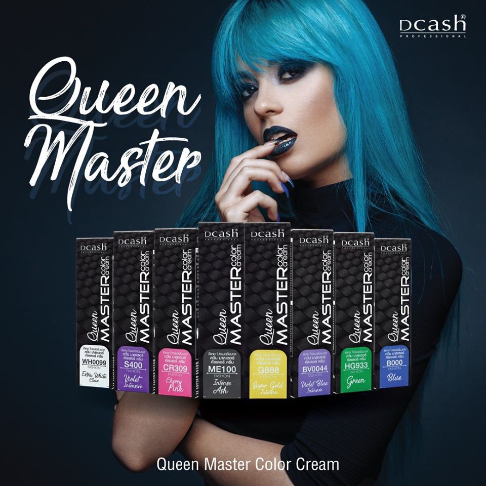 Kem màu nhuộm tóc đậm đặc Dcash Queen Master Color Cream 30ml - Thái Lan