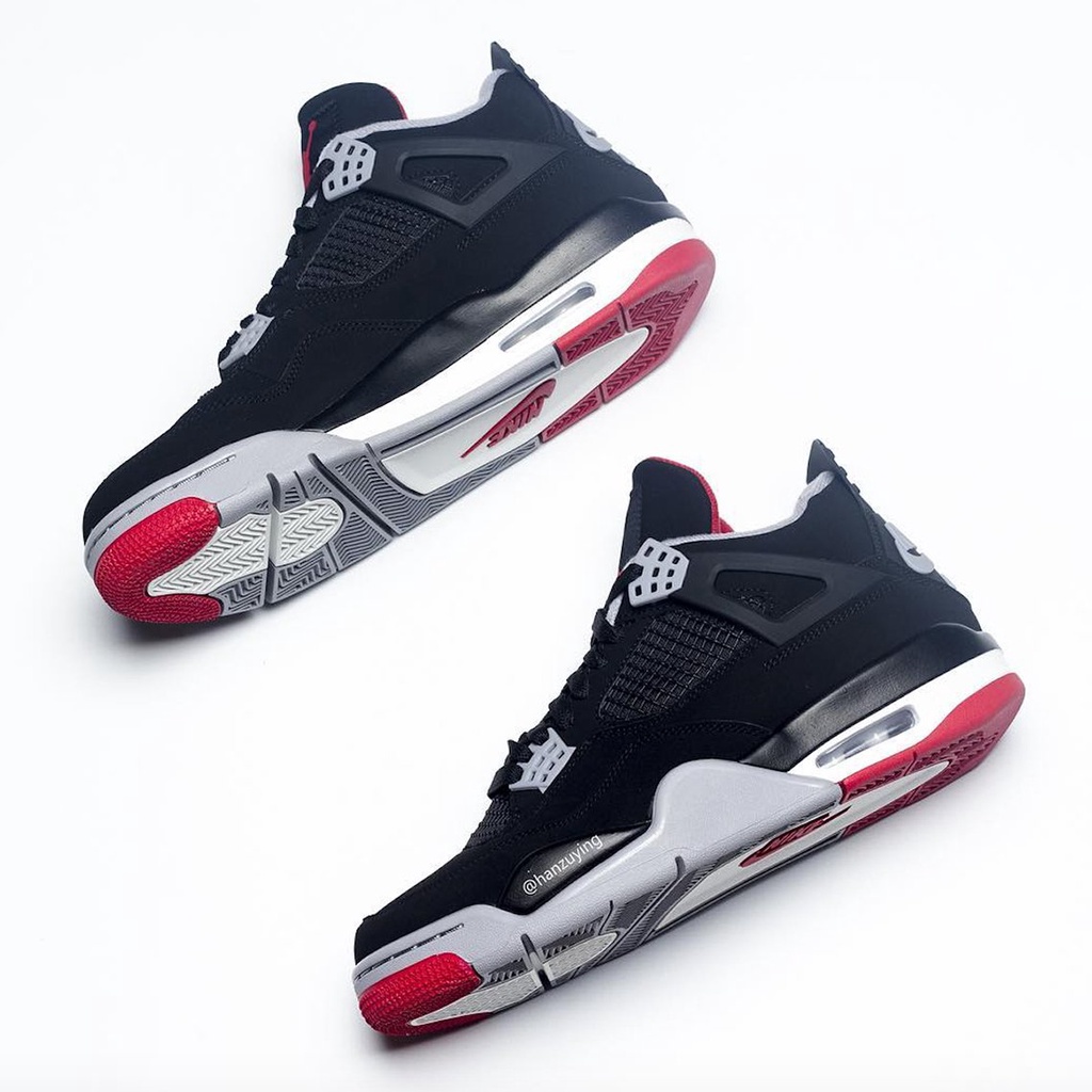 Giày Bóng Rổ Jordan 4 Retro Bred Đen Đỏ Cao Cổ, Giày Thể Thao jd4 high Nam Nữ Cực Chất Dễ Phối Đồ Hót Nhất 2021