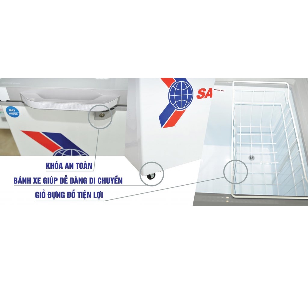 VH-1599HY - Tủ đông SANAKY 100 lít VH-1599HY - 1 NGĂN 1 CÁNH, DÀN LẠNH ĐỒNG, MIỄN PHÍ GIAO HÀNG HCM.