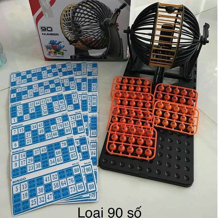Bingo loto lotto lô tô lồng cầu lớn 90 số