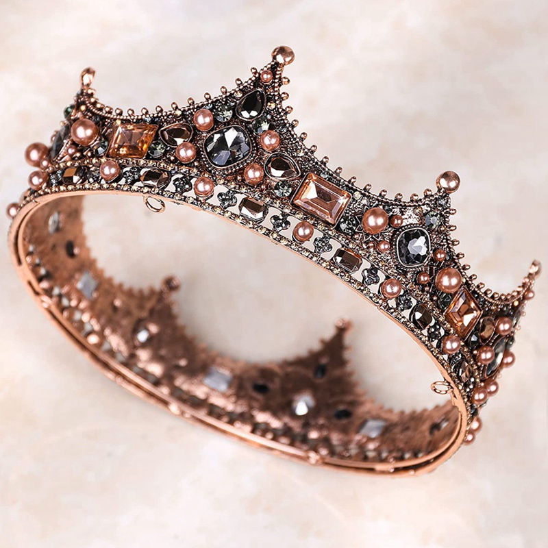 Vương miện đính đá phong cách Baroque dành cho nam#K0