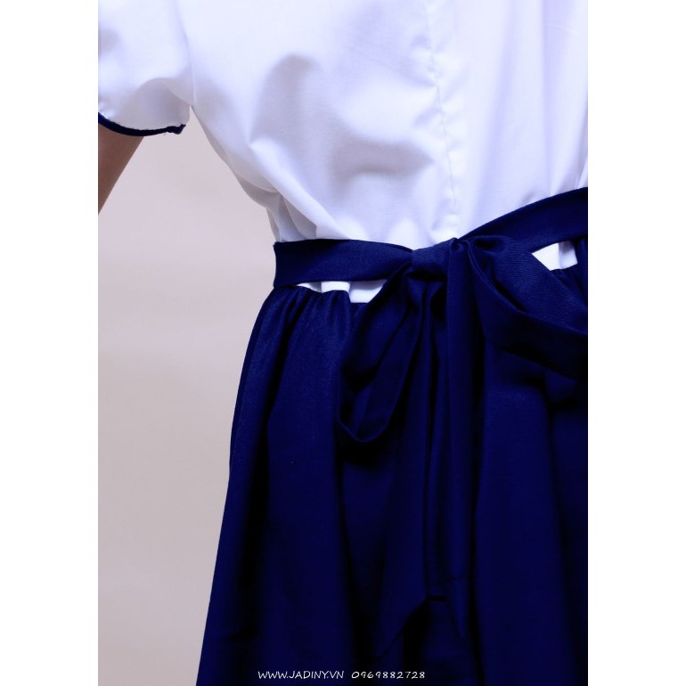Đầm học sinh cổ hải quân vuông Jadiny, đầm học sinh tiểu học,cấp 1, lớp 1, dễ thương, vải tốt, không ra màu,thoáng mát