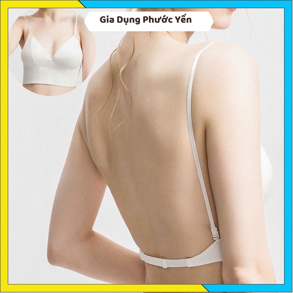 Áo ngực nữ dây mảnh khoét lưng xẻ sâu chữ U có gọng để mặc áo hở lưng tạo được nhiều kiểu
