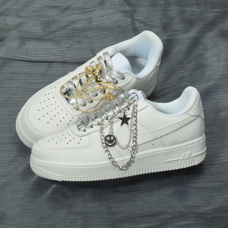 Dây Xích Trang Trí Phong Cách Rock punk Hiphop AF1 Air Force No DIY Ghim Cài Giày 1 Cái Cho Nam Nữ
