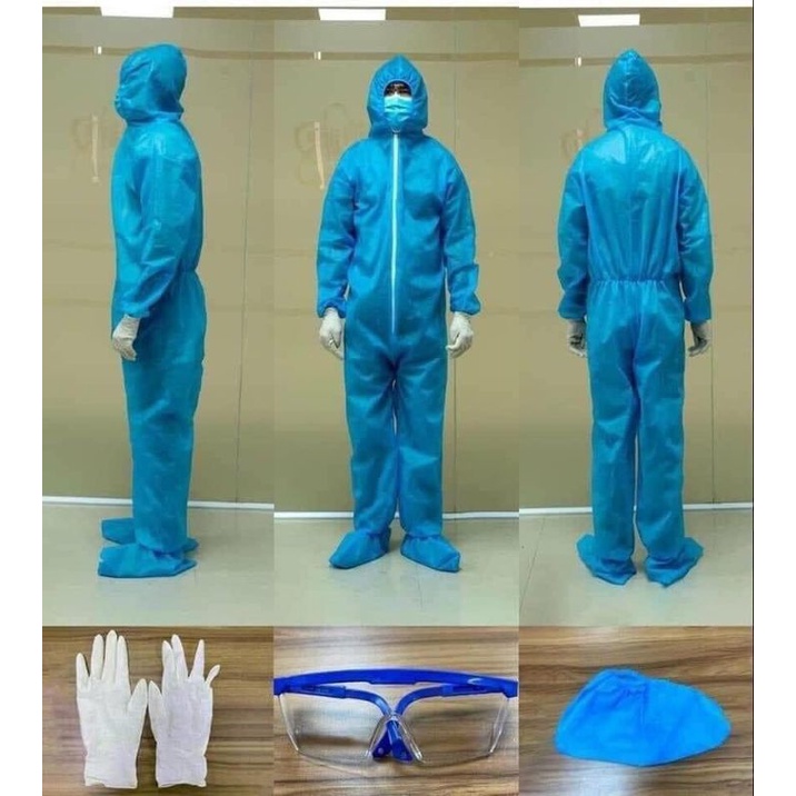 QUẦN ÁO BẢO HỘ Y TẾ PHÒNG CHỐNG DỊCH BỆNH 4 MÓN - QUẦN ÁO PHÒNG DỊCH CHẤT LƯỢNG CAO