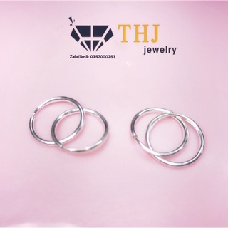 Bông Tai Trơn Cho Bé Bạc Đẹp sz 1cm