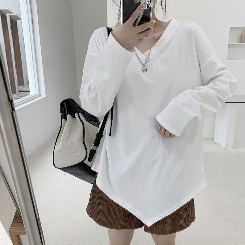 Áo thun nữ tay dài thời trang mùa thu phong cách Hàn Quốc