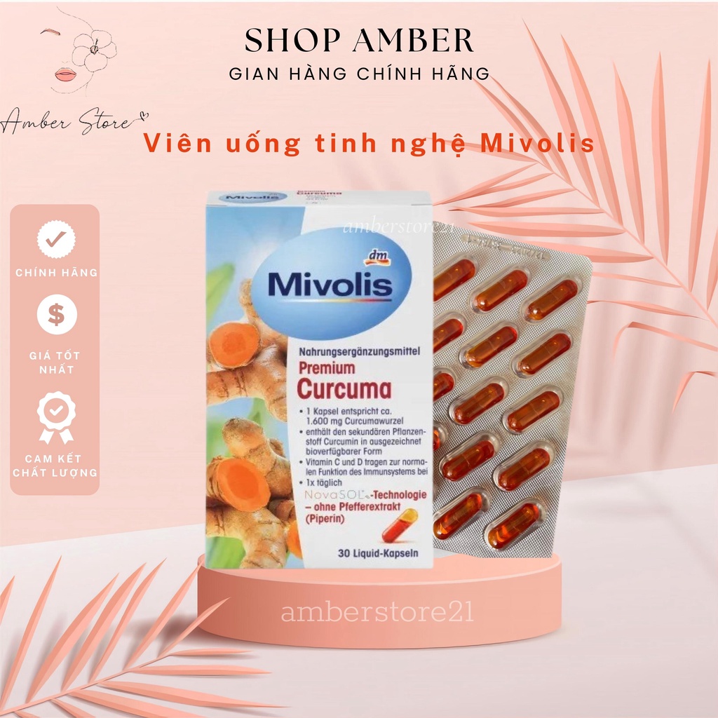 – VIÊN UỐNG TINH BỘT NGHỆ MIVOLIS PREMIUM CURCUMA 1600MG