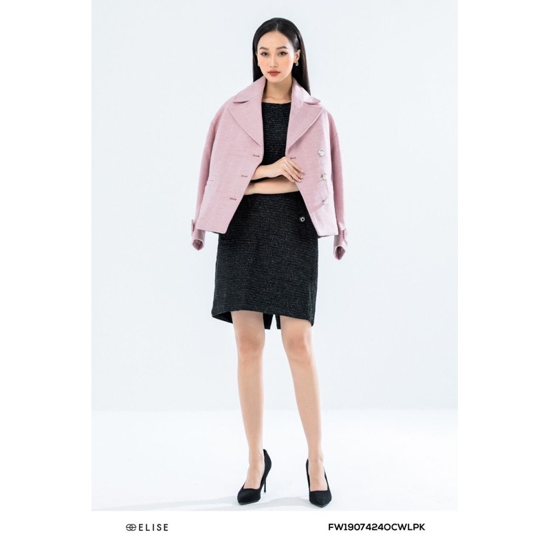 Áo dạ lông cừu Elise new 100%