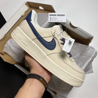Giày air force 1 low beige deep blue - danang sneaker | 1:1 chuẩn