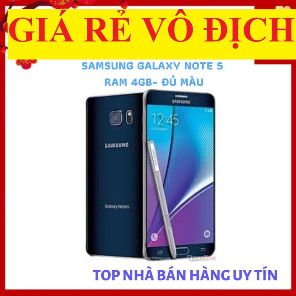 điện thoại Samsung Galaxy Note 5 ram 4G bộ nhớ 32G mới Chính Hãng - chơi LIÊN QUÂN mượt (Xanh Đậm)