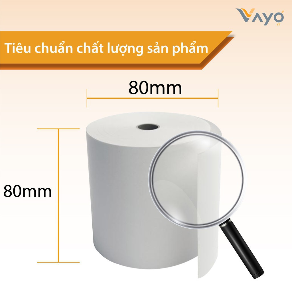 Giấy In Nhiệt K80-80, Bill Hóa Đơn Nhiệt, Giấy In Hóa Đơn