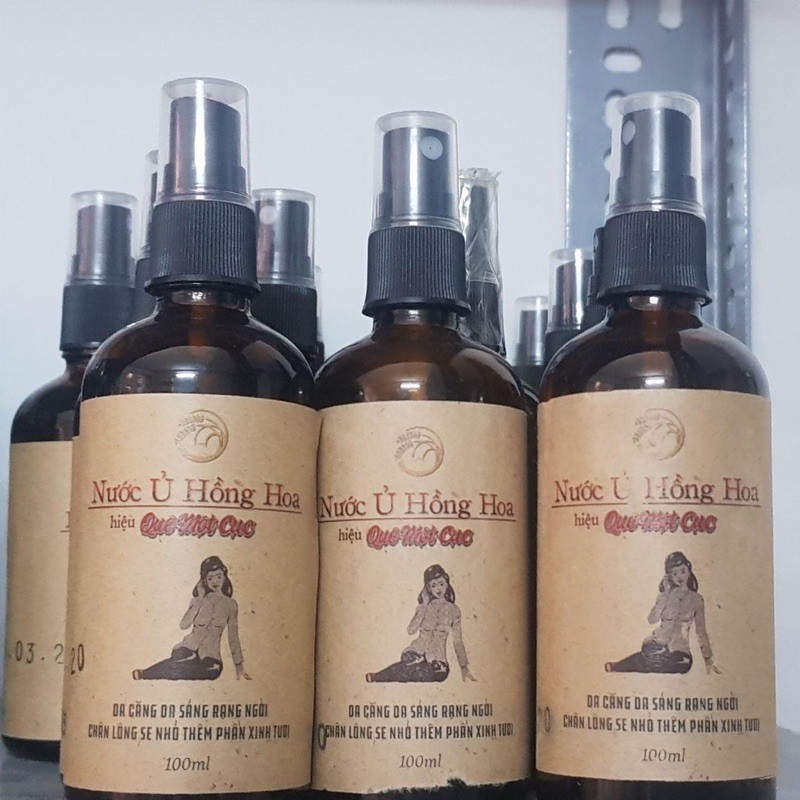 NƯỚC HOA HỒNG, TONER SẠCH SÂU , DƯỠNG ẨM CHO DA KHÔ, DẦU NHỜN, SE KHÍT LCL 100ML HANDMADE QUÊ MỘT CỤC