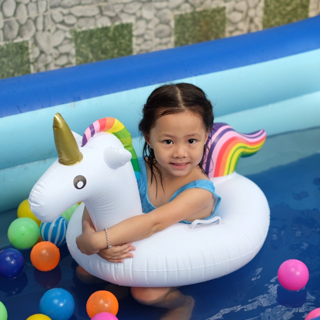 Phao bơi trẻ em hình thú chống lật cho bé-phao xỏ chân hình ngựa Pony