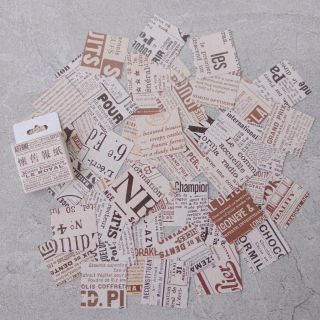 (Hình thật) Sticker hộp - Newspaper