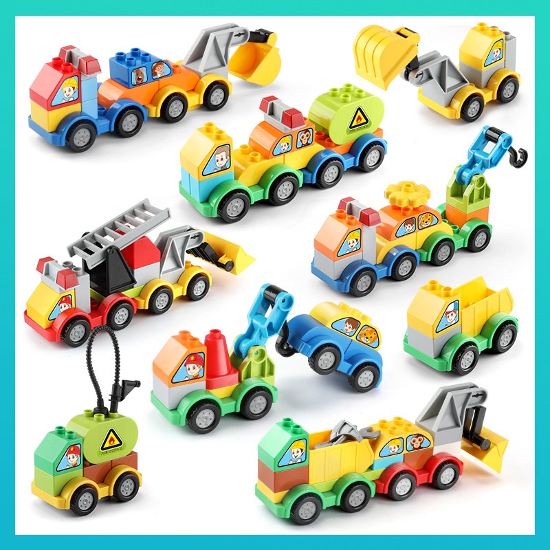 [Mã LIFE0503TOYS1 giảm 10% đơn 150k] [TẶNG 2 ĐẾ ĐƯỜNG RAY] LEGO duplo oto chủ để Gas Station Feelo