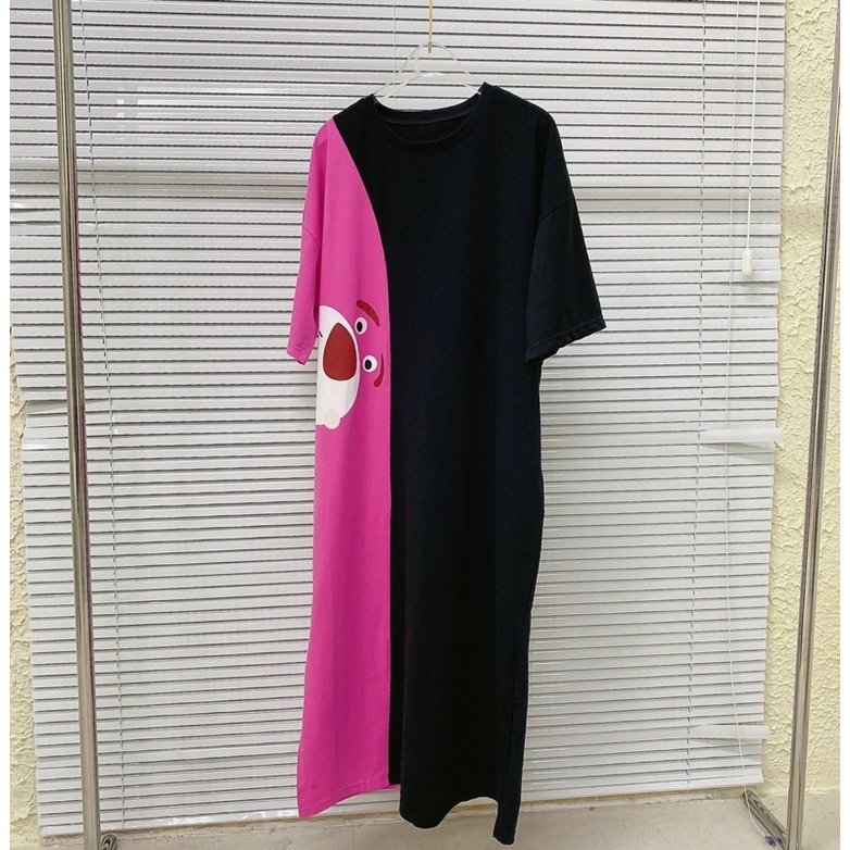 Đầm suông gấu dâu cute