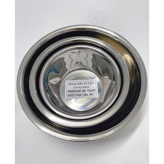 Thau Inox sâu lòng Hoa Sen cao cấp ĐỦ SIZE INOX 304 | Hàng INOX cao cấp nhập khẩu