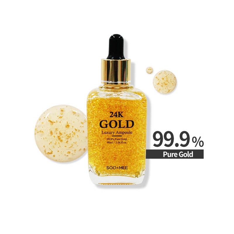 [Hàng mới về] Serum dưỡng da SOO & MEE vàng 24K cao cấp 90ml