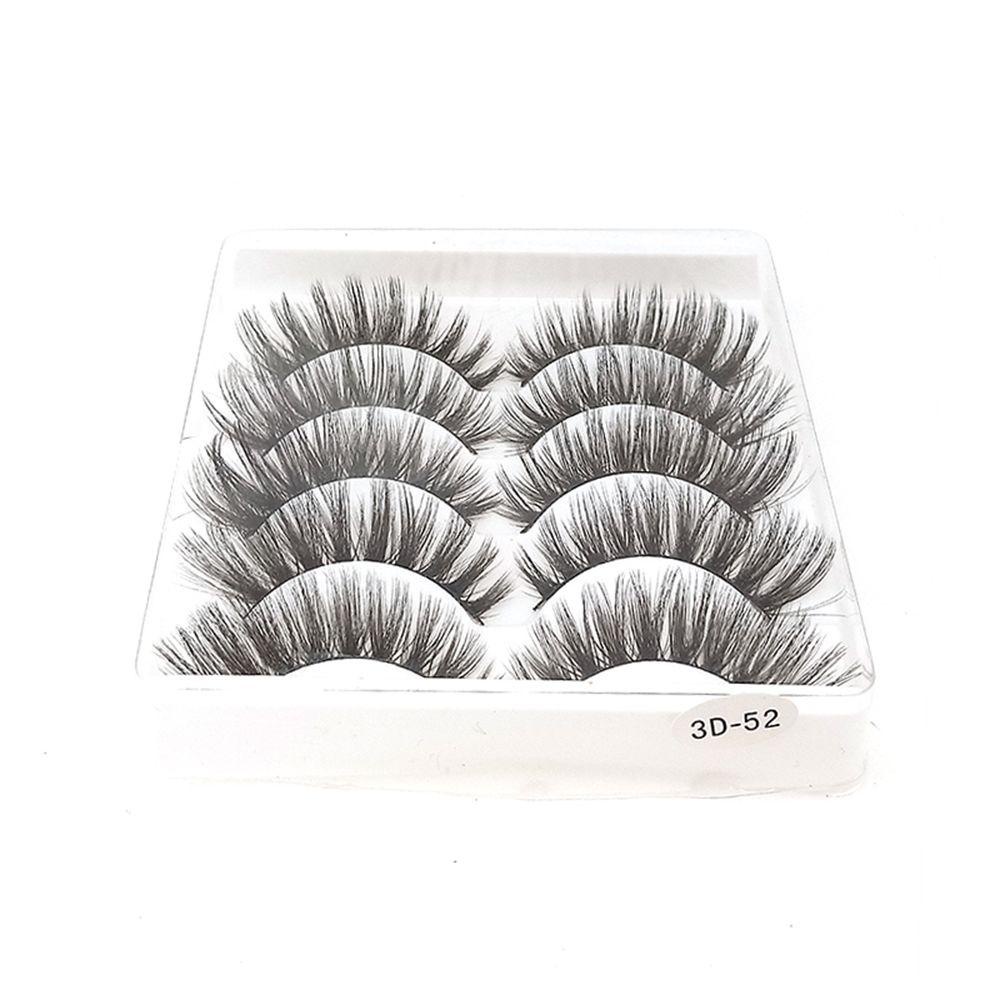 OCEANMAP Bộ 5 Cặp Lông Mi Giả Mềm Mại 3D Dài Cong Tự Nhiên