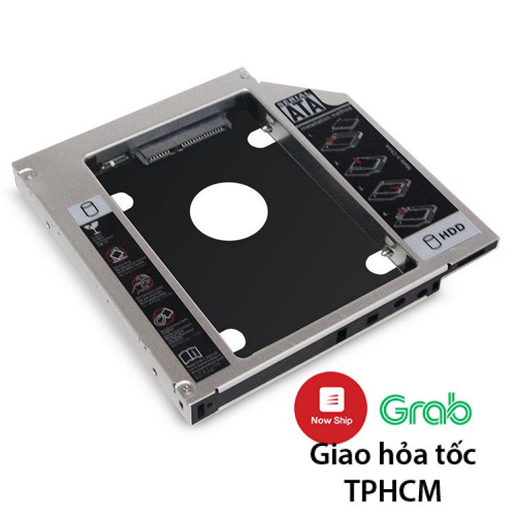 Caddy Bay SSD HDD SATA 9.5mm/12.7mm thay thế ổ DVD laptop