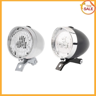 Đèn pha LED 3 bóng chip CREE gắn xe đạp kiểu dáng cổ điển