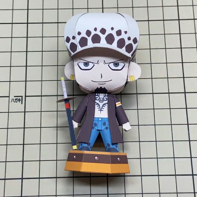 Mô hình giấy anime One Piece] chibi Trafalgar D. Water Law