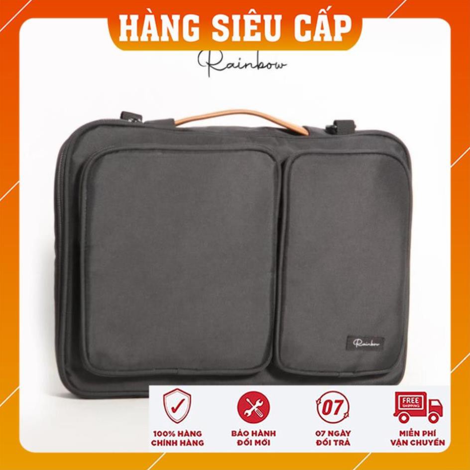 Túi laptop, túi chống sốc laptop macbook chính hãng Rainbow BG001 chất liệu canvas chống nước, lót mút bảo vệ máy tối đa | BigBuy360 - bigbuy360.vn
