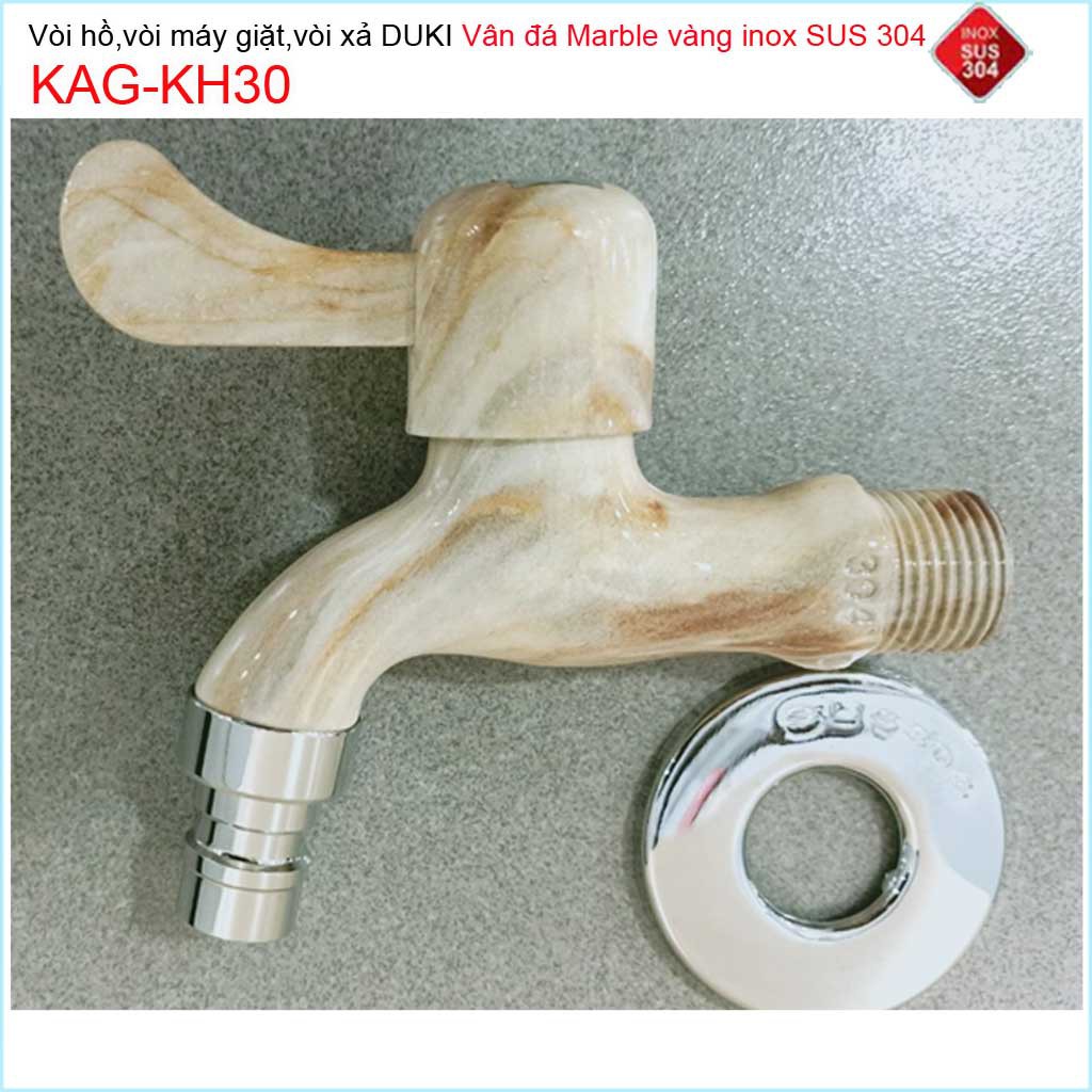 Vòi lạnh gắn tường vân đá marble Duki KAG-KH30, Vòi xả nước cao cấp đá marble