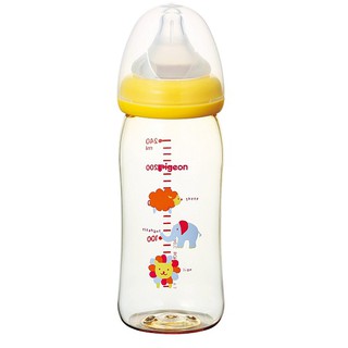 Bình pigeon cổ rộng 240ml ( núm ti kèm bình là size M dành cho bé từ 3-6 tháng tuổi)