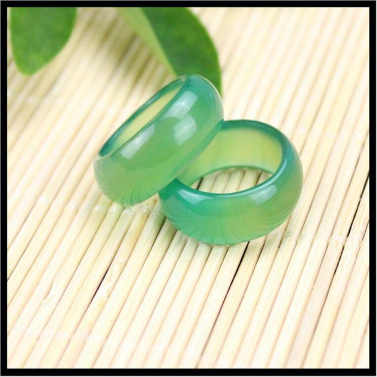 Nhẫn Đá Mã Não Tự Nhiên Bản Rộng 16-24mm Nhiều Màu Sắc Cho Nam Và Nữ