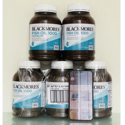 (Size to) Viên uống dầu cá Blackmores Fish Oil 1000 odourless