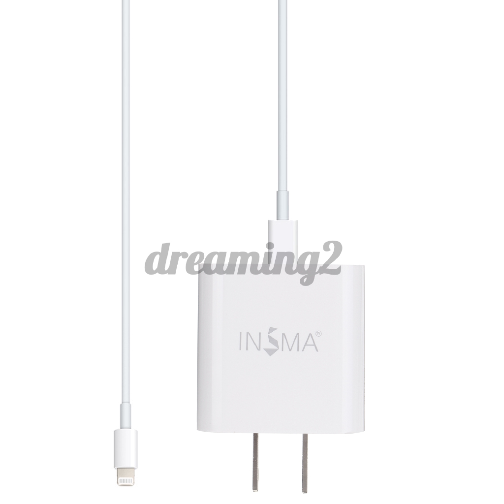 Củ sạc nhanh insma 18w usb type c pd3.0 chuyên dụng cho iphone apple