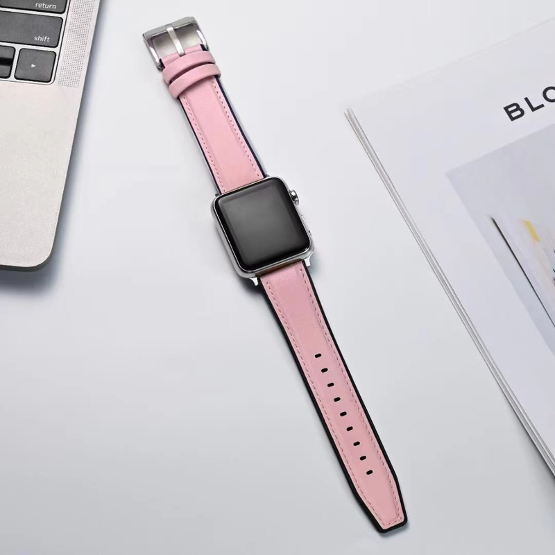 Dây đeo da 2021 thích hợp cho đồng hồ thông minh Apple Watch SE 6 5 4 3 2 1 44mm 42mm 40mm 38mm