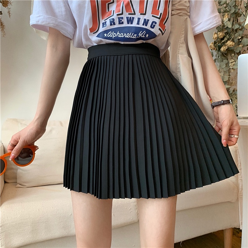 Chân váy xếp ly dáng ngắn chân váy ngắn nữ phong cách Hàn Quốc lonakeng shop