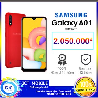Điện thoại Samsung Galaxy A01 2GB/16GB - Hàng chính hãng