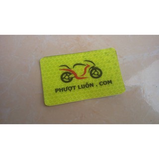 logo phượt , tem phượt , logo phản quang , tem xe