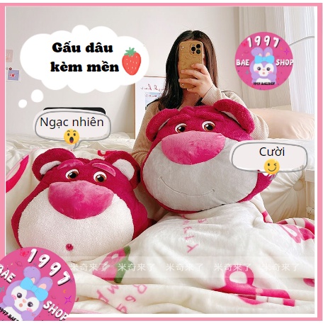 Gấu bông/Gối Lotso Hugging Bear Disney thơm strawberry xinh xắn 🍓