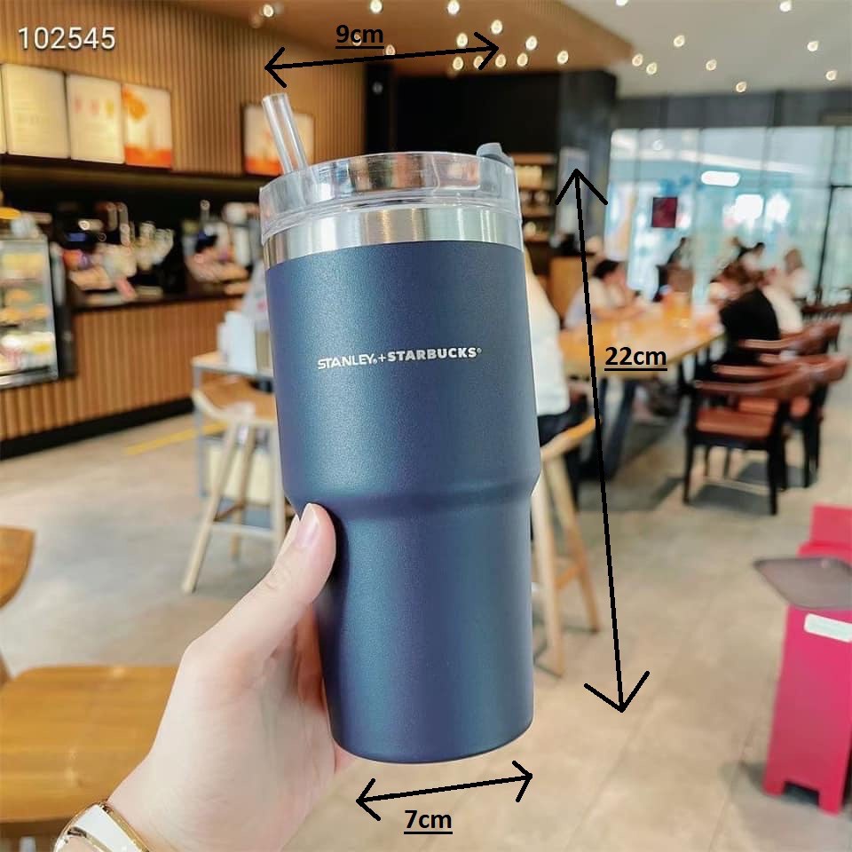 Bình nước giữ nhiệt, bình giữ nhiệt starbuck cao cấp 600ml lõi inox chất lượng cao, màu sắc trẻ trung - ly giữ nhiệt
