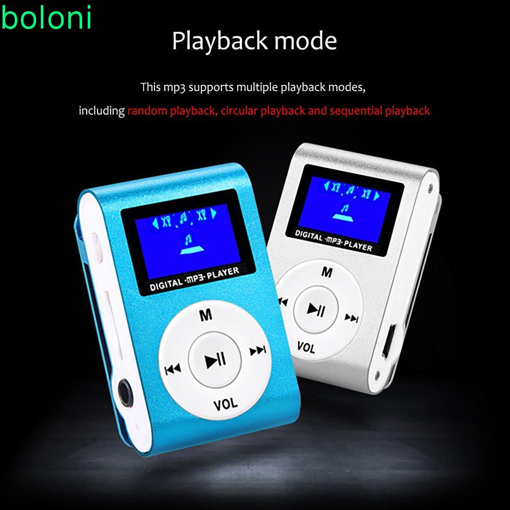 Máy Nghe Nhạc MP3 Mini Màn Hình LCD Hỗ Trợ Thẻ Nhớ 32GB TF Dành Cho Chơi Thể Thao