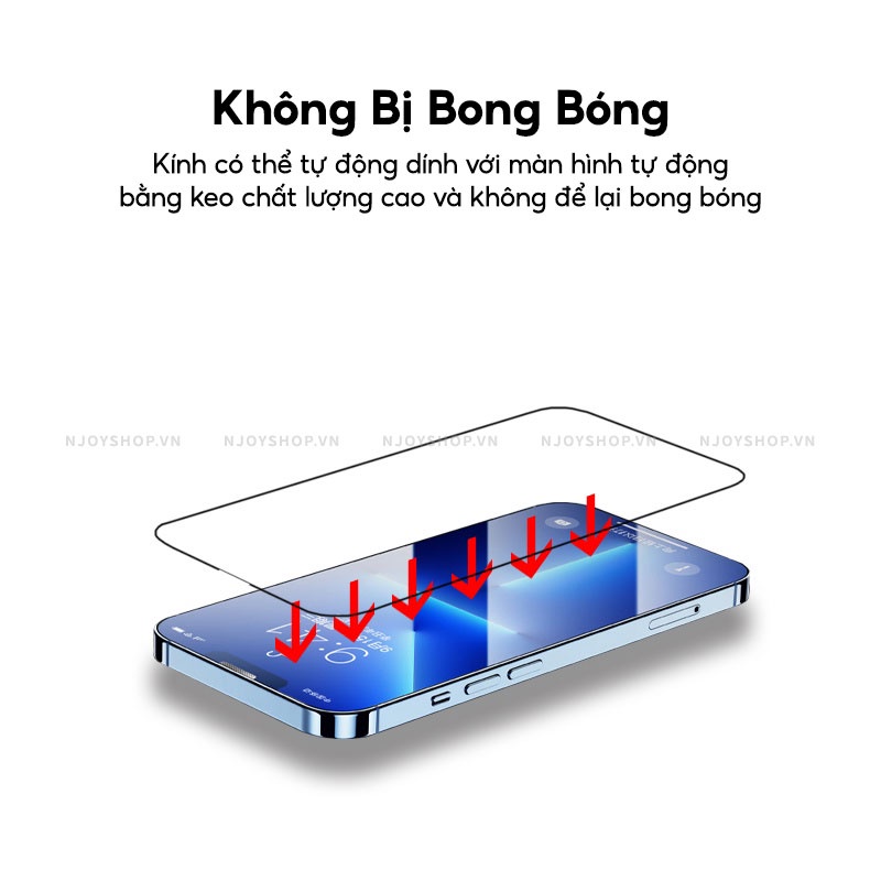 Kính Cường Lực Trong Suốt Full Viền 10D Cho Điện Thoại IP7/8/X/Xsmax/11/12/13/14 Pro Max Njoyshop