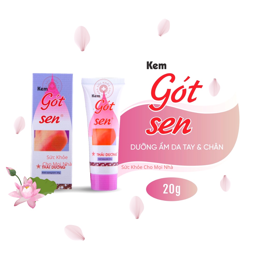 Kem Gót Sen Thái Dương. Giúp chống nứt nẻ gót chân tay làm mềm da dưỡng ẩm mịn màng mềm mại 20g