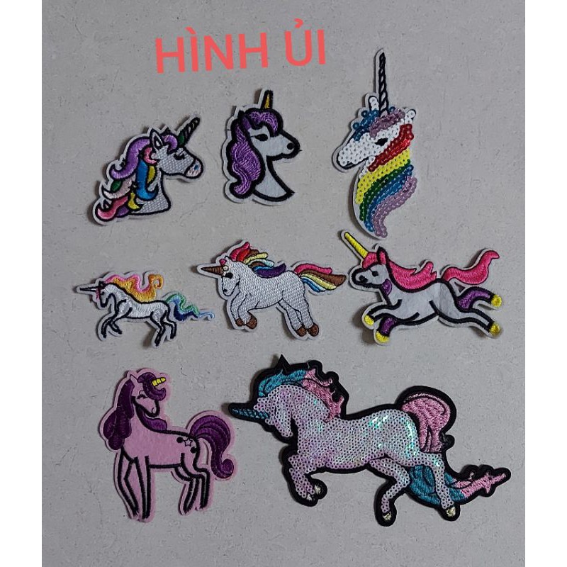 Hình ủi ngựa pony,  trang trí cho bé gái
