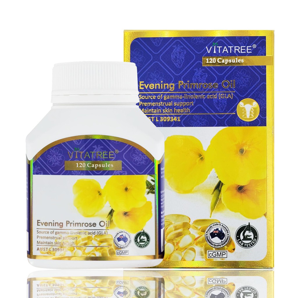 Tinh Dầu Hoa Anh Thảo VITATREE EVENING PRIMROSE OIL - HÀNG ÚC CHÍNH HÃNG 100 viên