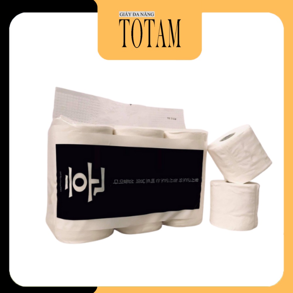 Giấy vệ sinh cao cấp Việt Hàn - Bịch 12 cuộn, 3 lớp mềm mịn