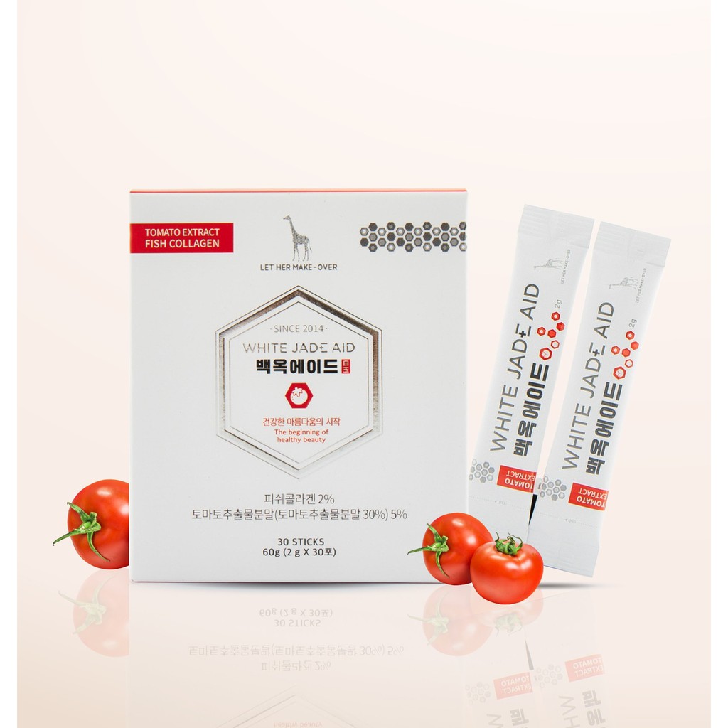 Collagen Trắng Da Hàn Quốc White Jade Aid (HỘP/30 tuýp)