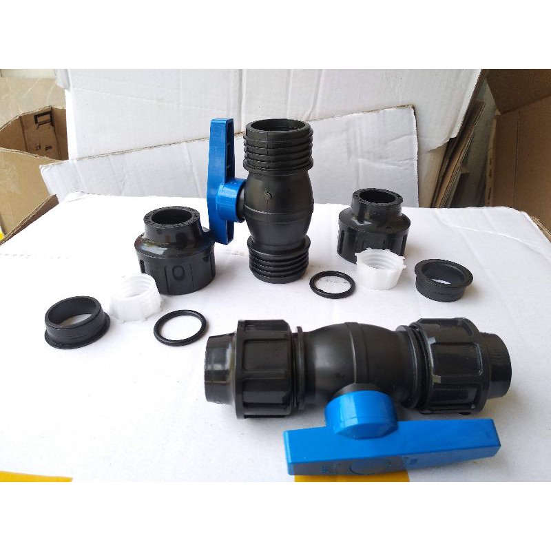Van khóa rắc co dùng cho ống cứng HPDE, Ống hàn nhiệt 20, 25