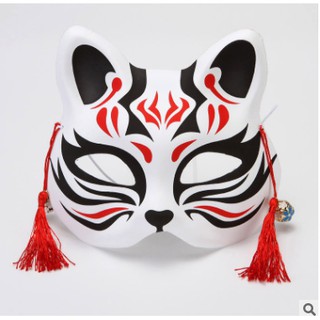 (Mask fox_cosplay) Mặt nạ hoá trang mèo vẽ Mặt Nạ Mèo Thần Tài Mặt Nạ Cáo (Link 2)