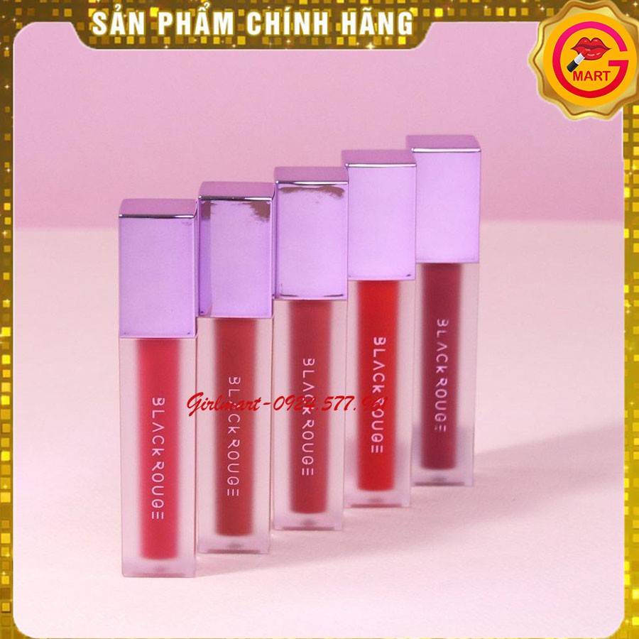 [ SON ] Son Black Rouge Air Fit Velvet Tint Version 3 Sunny Jujube A15 – Nâu ánh Đỏ